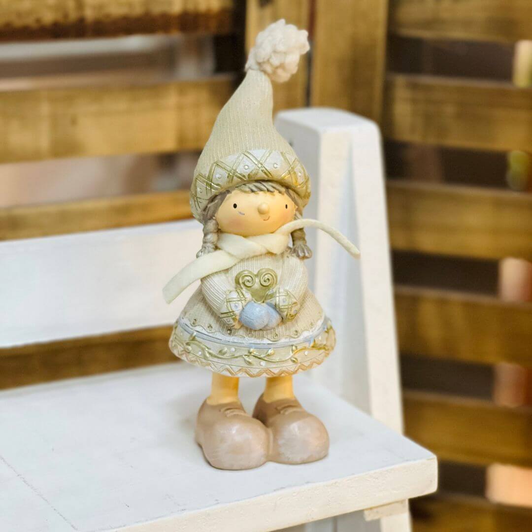 Boneca Decorativa Bege – 21cm