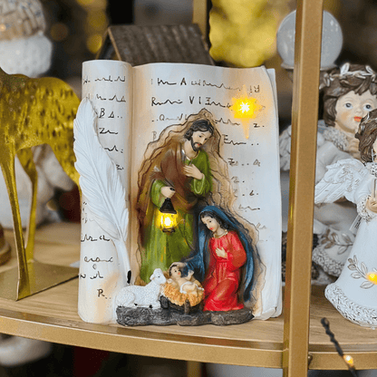 Sagrada Familia no Livro de Resina Com Led 21cm