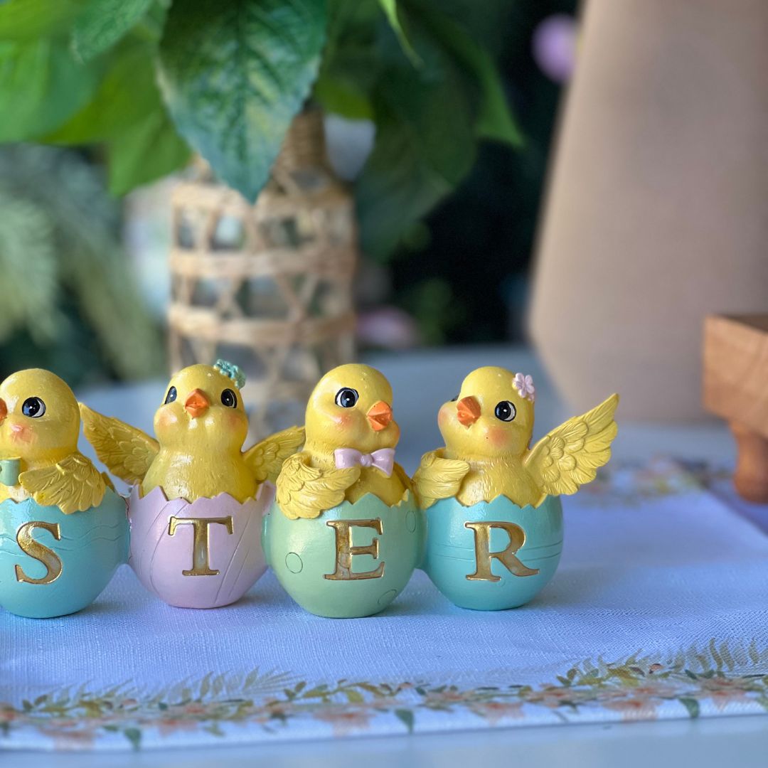 Pintinhos Ovos Easter- 32cm