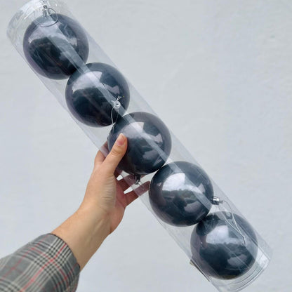 Tubo com Bolas Peroladas Azuis – 10cm | Kit com 5 Peças
