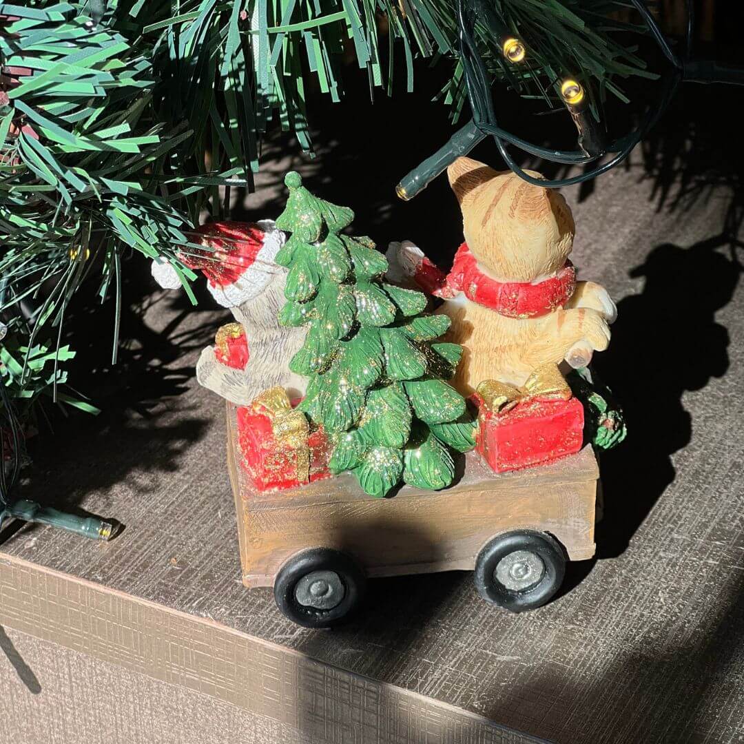 Enfeite Decorativo Carro com Gato – 10cm