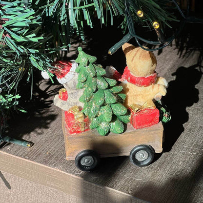 Enfeite Decorativo Carro com Gato – 10cm