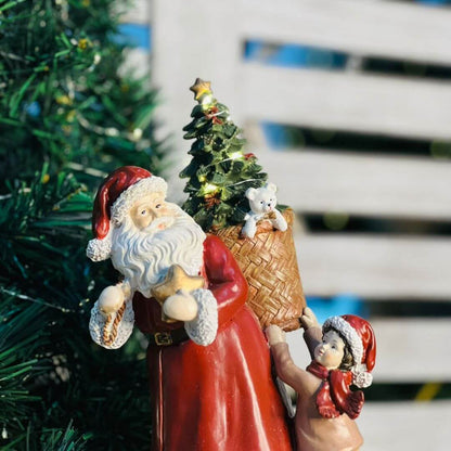 Papai Noel com Criança – 27cm