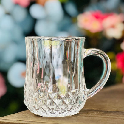 Caneca de Vidro Diamante - 200ml