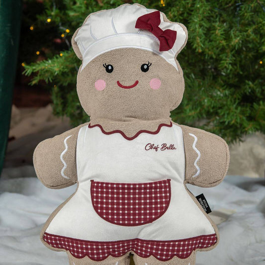 PRÉ-VENDA - Almofada Ginger Cheff Bella com Bordado 39,6 x 59cm
