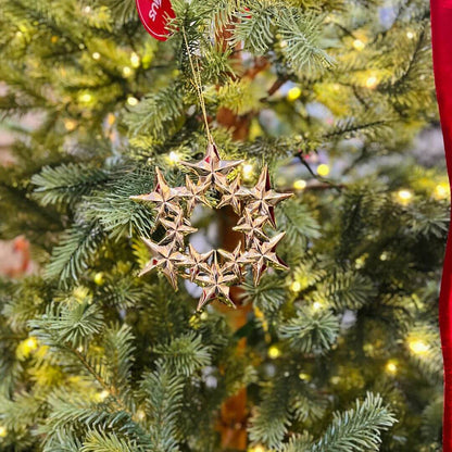 Enfeite Pendente Guirlanda Estrelada – 12cm
