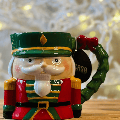 Caneca Natalina Soldado de Chumbo - 12cm