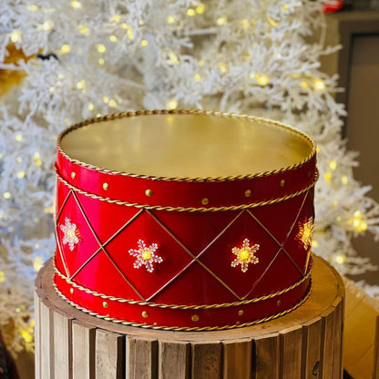 Enfeite Tambor Natal com LED – 41cm