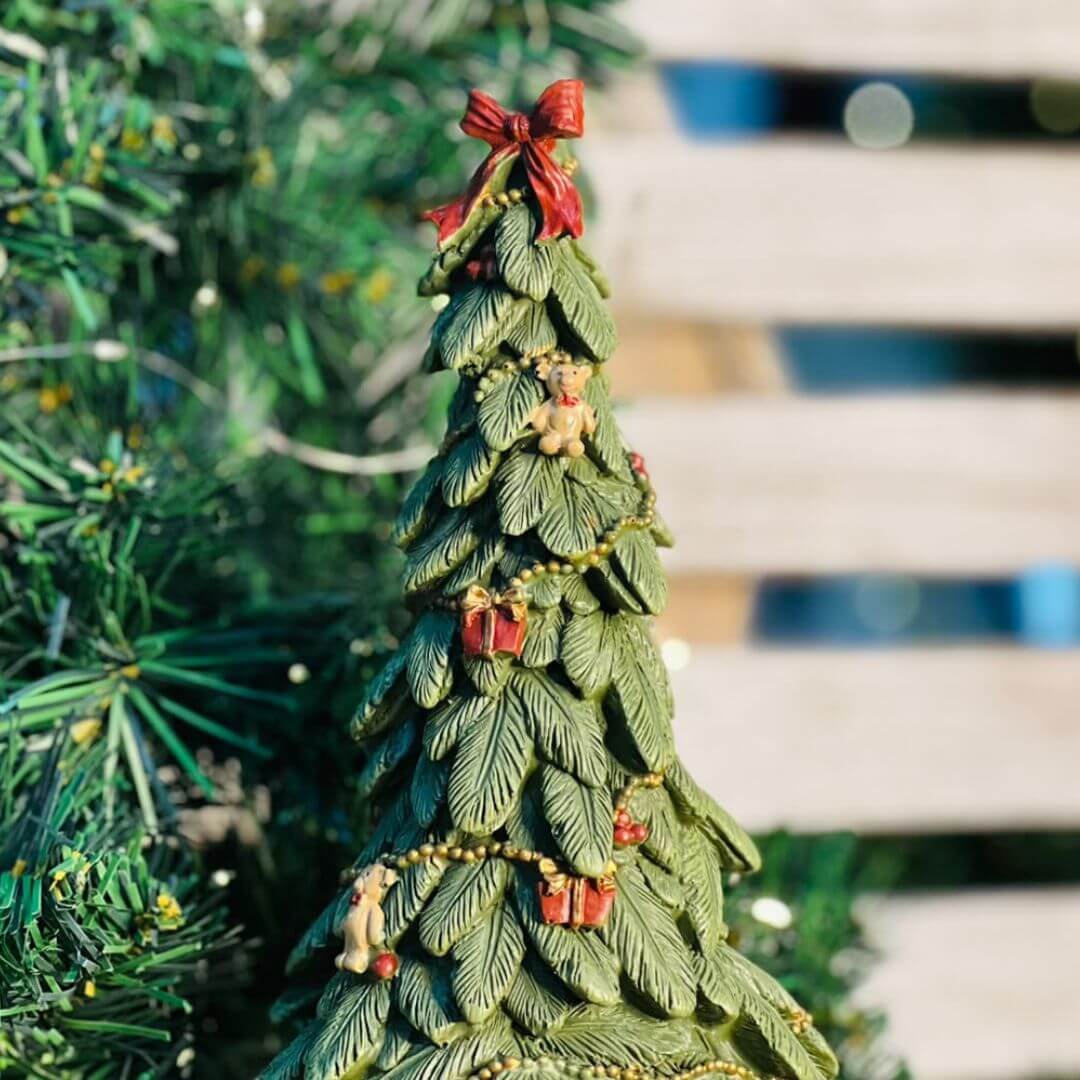 Mini Árvore de Natal com Ursinhos – 26cm