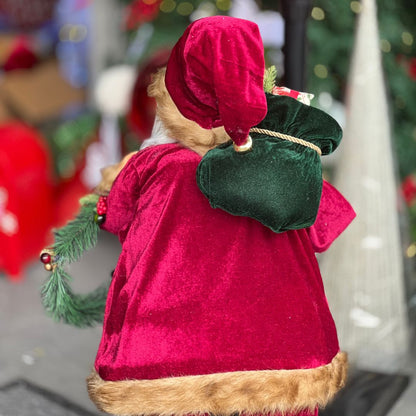 Papai Noel com Guirlanda - 80cm