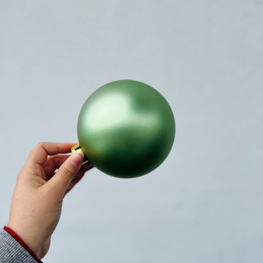 Bola Natalina Fosca Verde | 12 cm