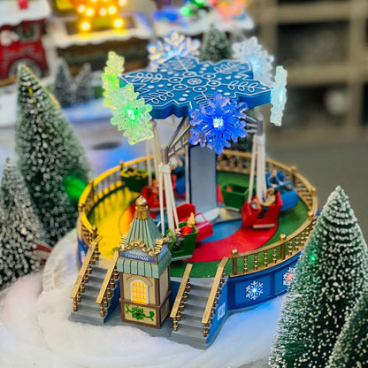 Brinquedo Parque de Diversoes Com Led, Som e Movimento Bivolt 30cm