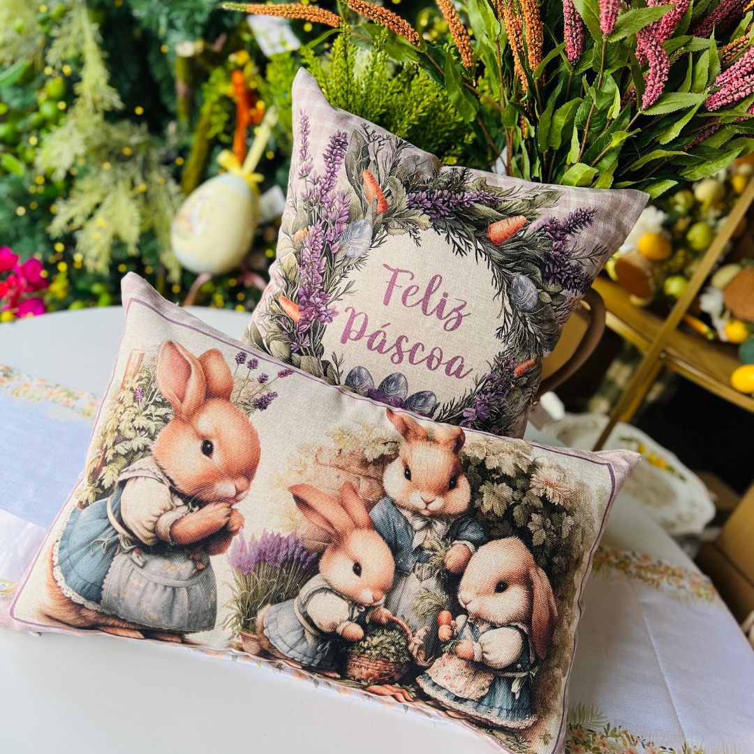 Capa Feliz Páscoa - 43x43cm (399176)