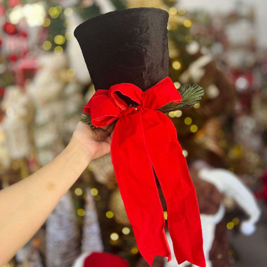 Ponteira Árvore de Cartola - 21x22cm Preta