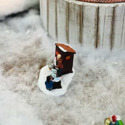 Cenário Natal Pescador 6x10x6cm