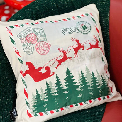 Capa de Almofada Luxor Natal Noel Mail – 50x50cm