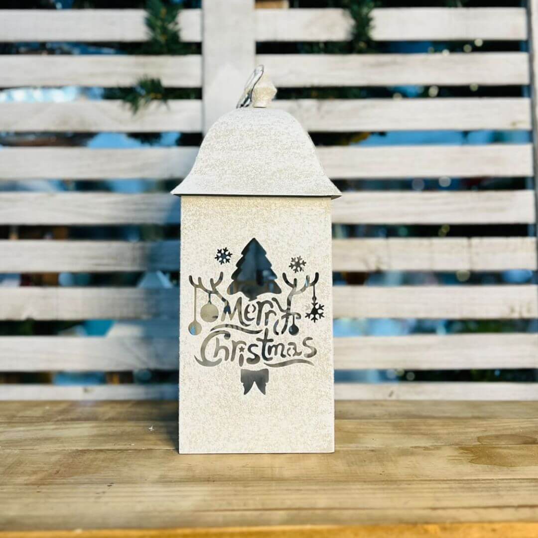 Natal Casa  Decorativa  - 18,5x18,5x42cm
