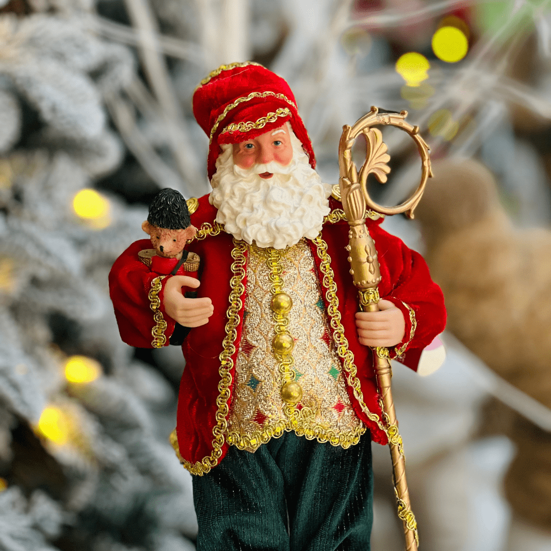 Papai Noel Colecionável King 30cm