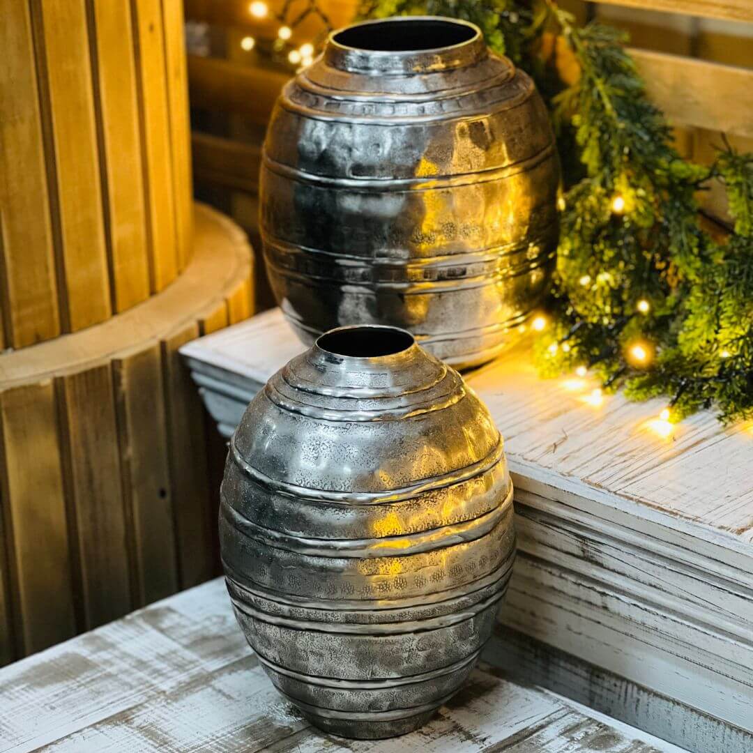 Vaso Decorativo em Metal – 24cm
