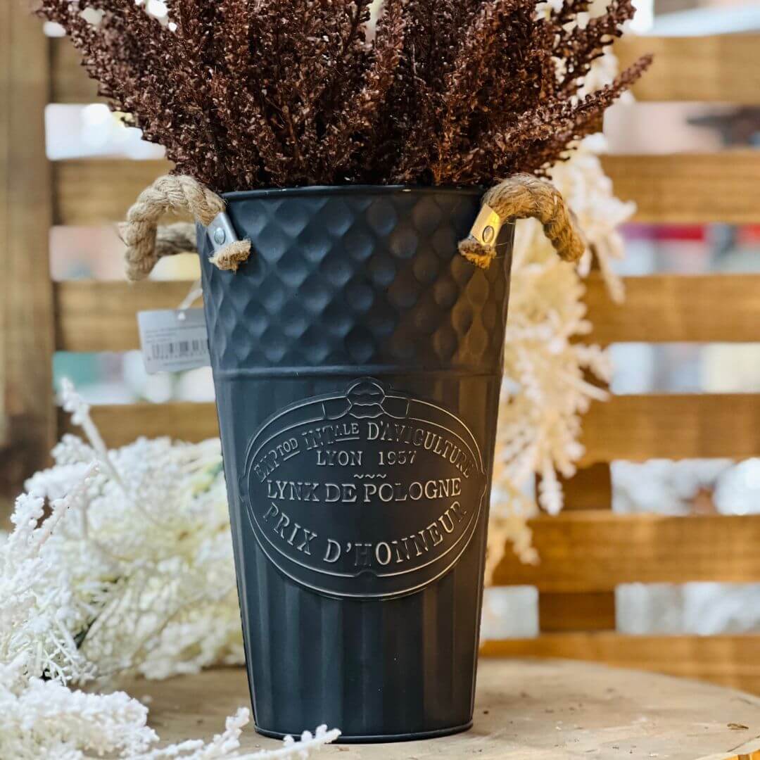 Vaso Decorativo de Metal | 15x25cm