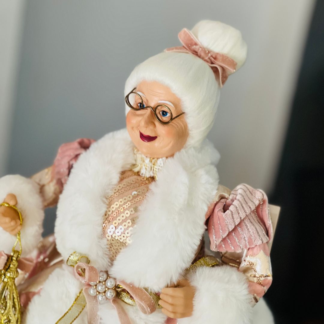 Mamae Noel Com Floco de Neve - 50cm