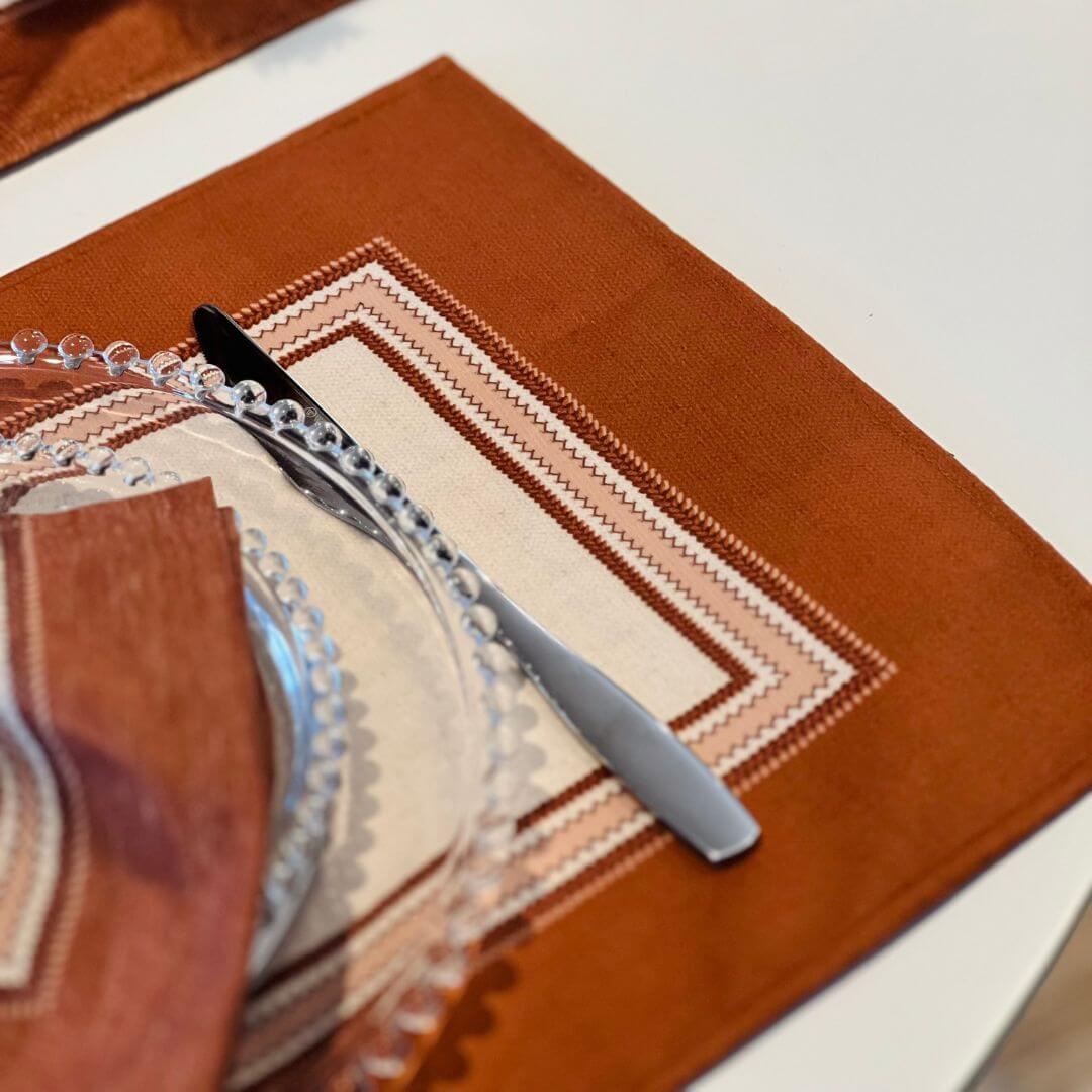 Jogo Americano Delicadeza Terrena 48cmx30,5cm