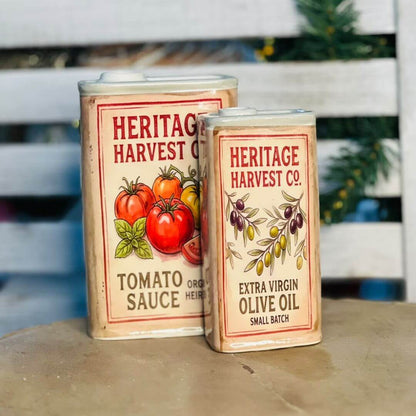 Vaso Tomate  e Salsa -  11x6x18cm
