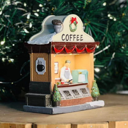Cenário Natalino Coffee com LED – 12,2 x 6 x 14cm