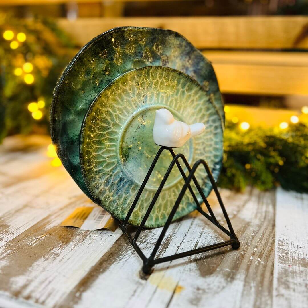 Suporte para Guardanapo, Prato de Sobremesa ou Pires Marrom | 15 cm