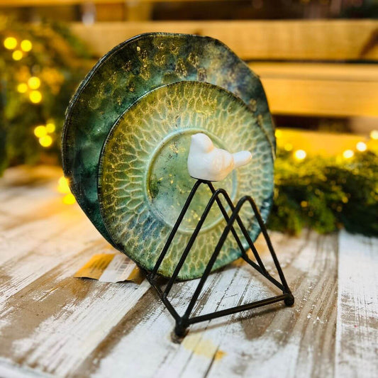 Suporte para Guardanapo, Prato de Sobremesa ou Pires Marrom | 15 cm