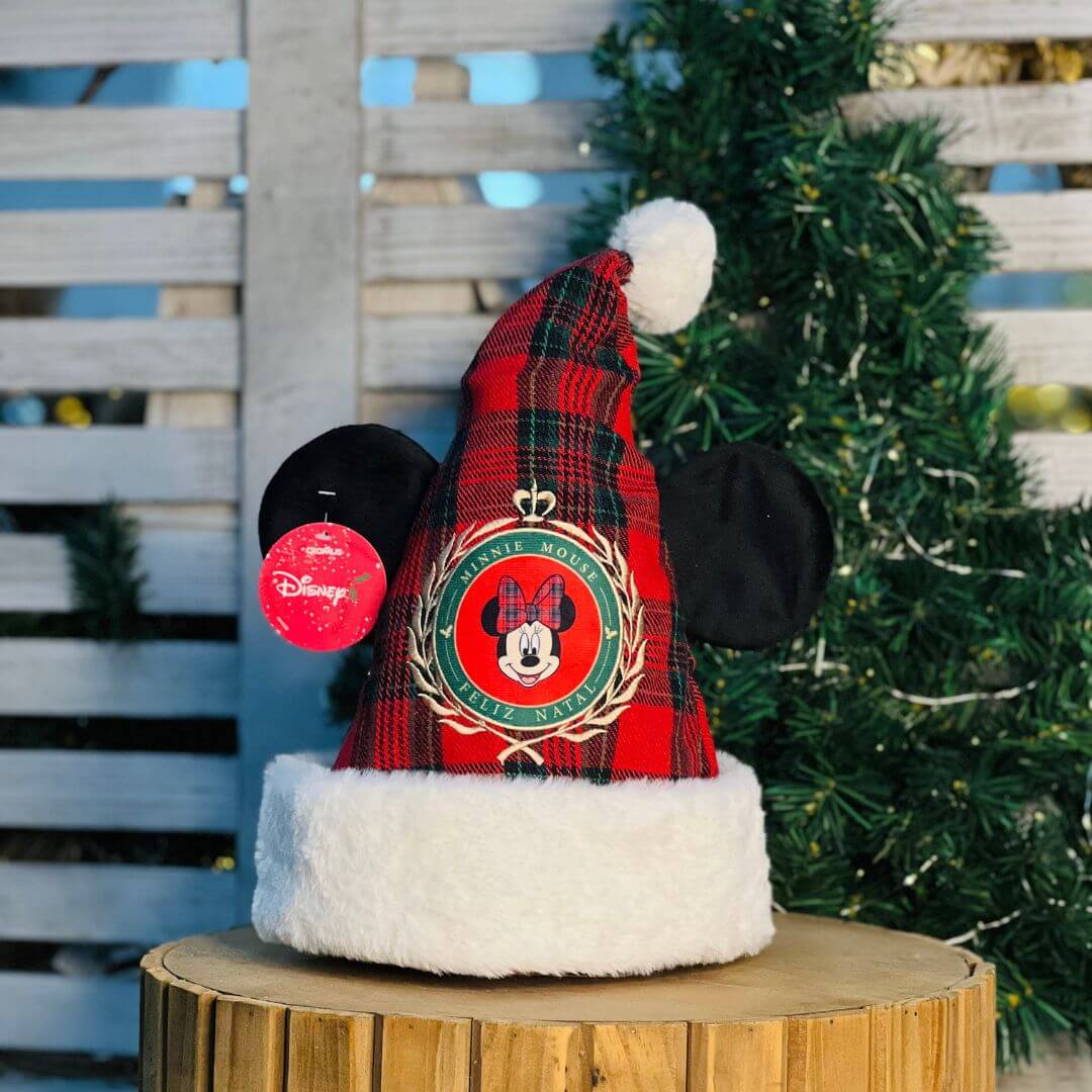 Gorro Xadrez Minnie Disney – 31x3x39cm