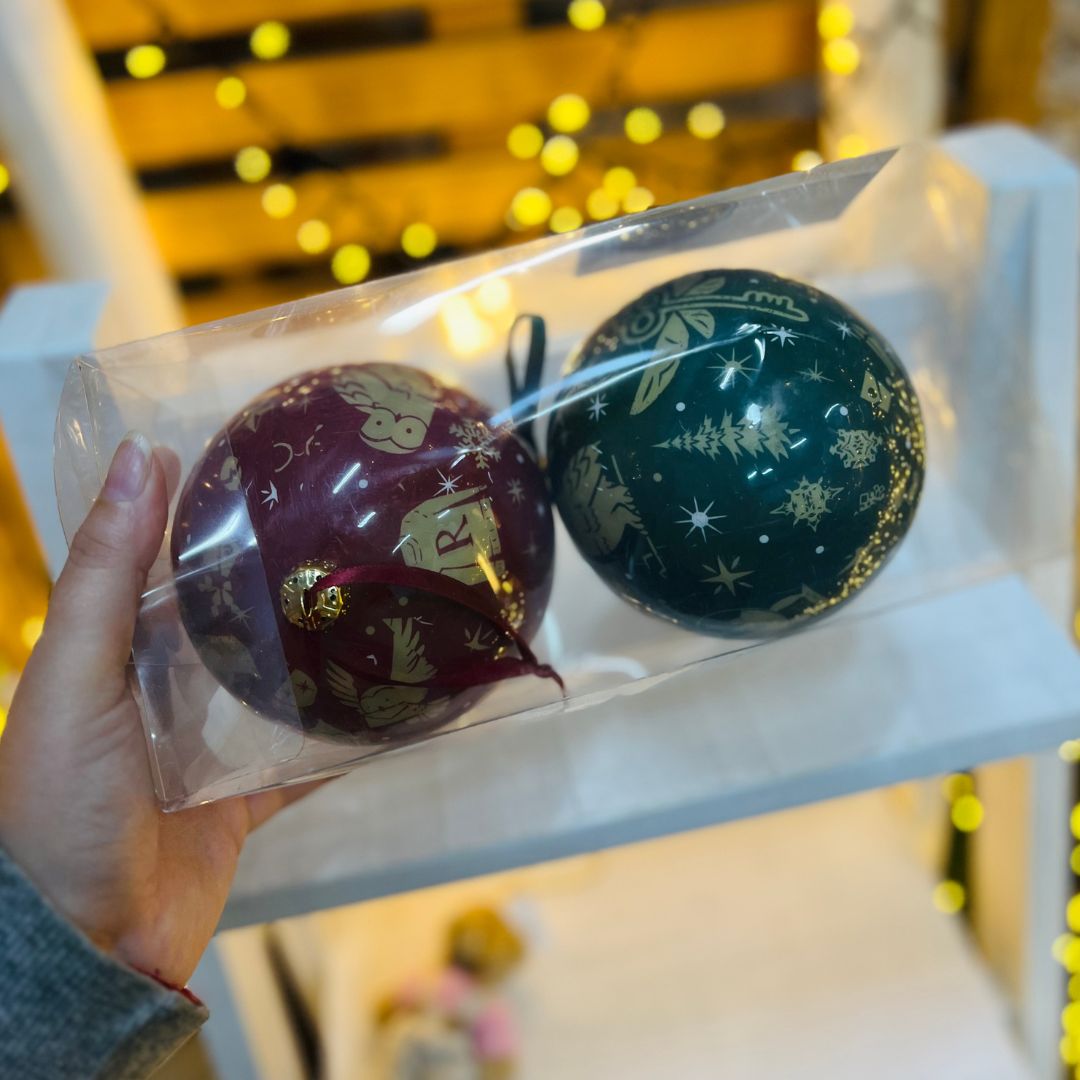Bolas Decorativas Harry Potter – 12cm | Kit com 2