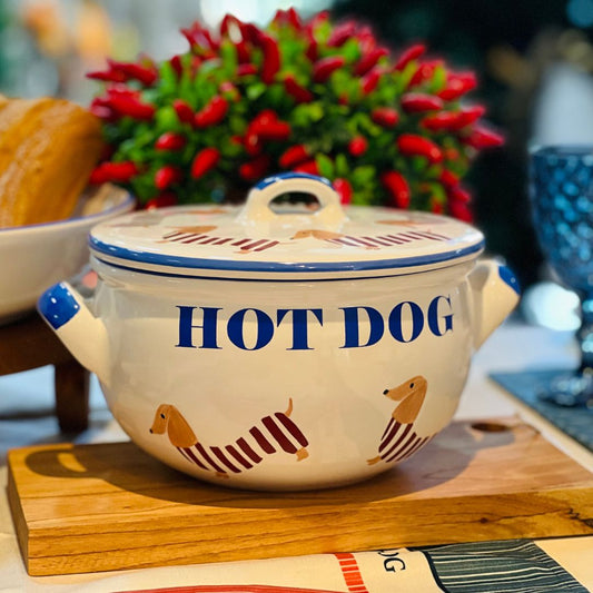Terrina com Tampa Hot Dog - 11cm