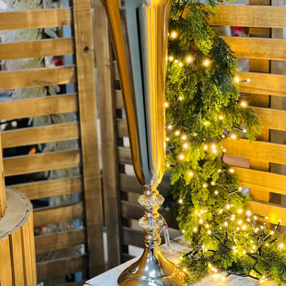 Vaso Decorativo Dourado – 58cm