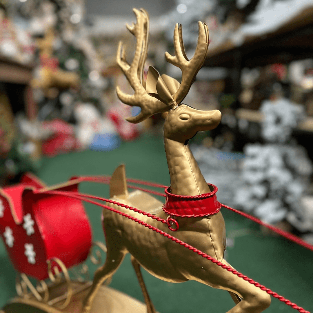 Trenó Decorativo com Renas – 1,04cm