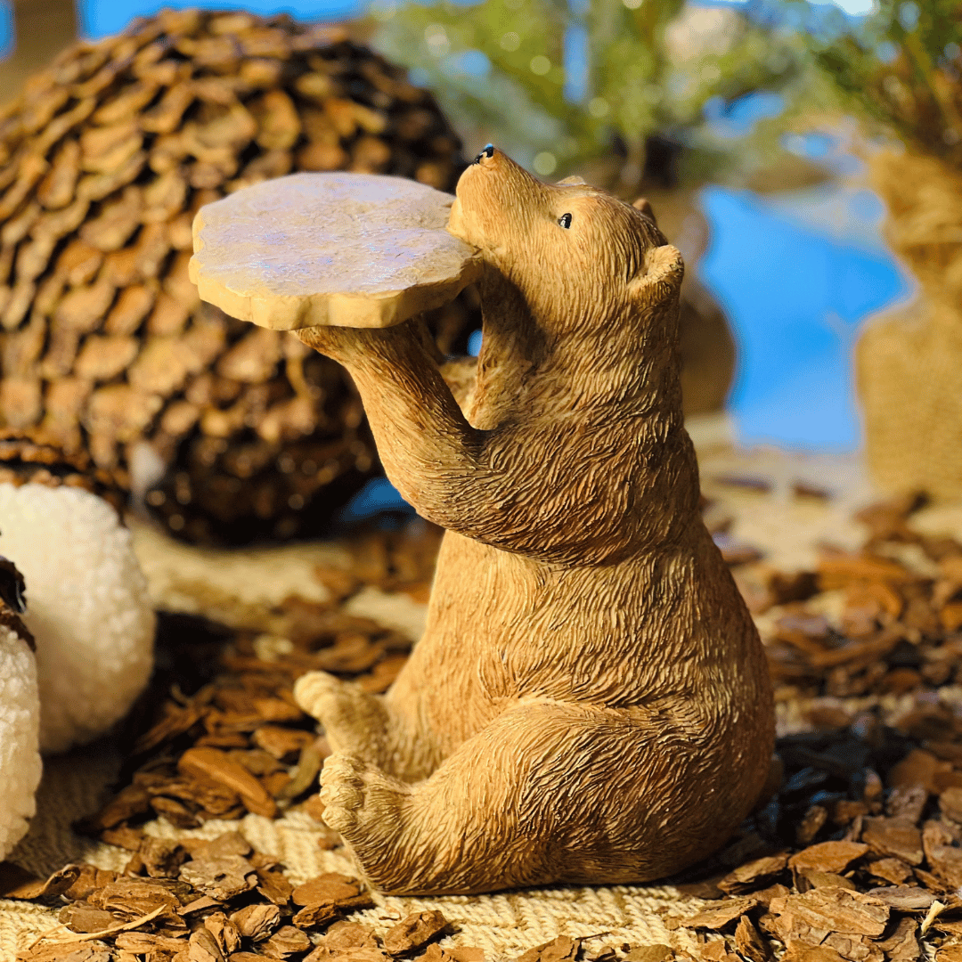 Urso de Natal Bandejinha do Coda - Floresta Encantada 18x22,5x14,4cm