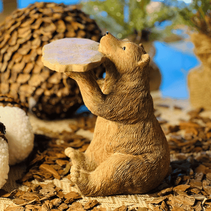 Urso de Natal Bandejinha do Coda - Floresta Encantada 18x22,5x14,4cm