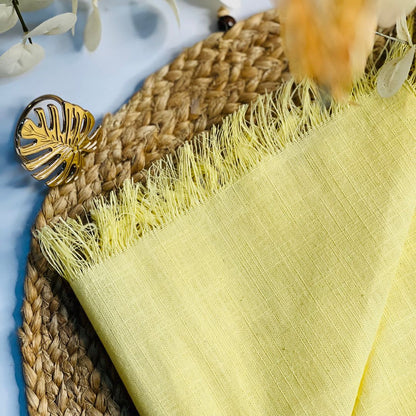 Guardanapo Franja Coloratta Sunshine - 45cmx45cm