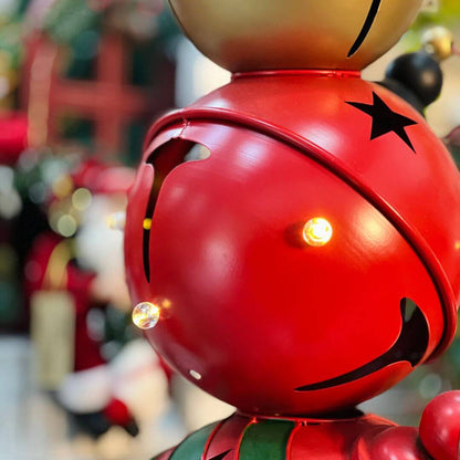 Guizo Natalino Com Led Vermelho, Verde e Dourado - 88cm