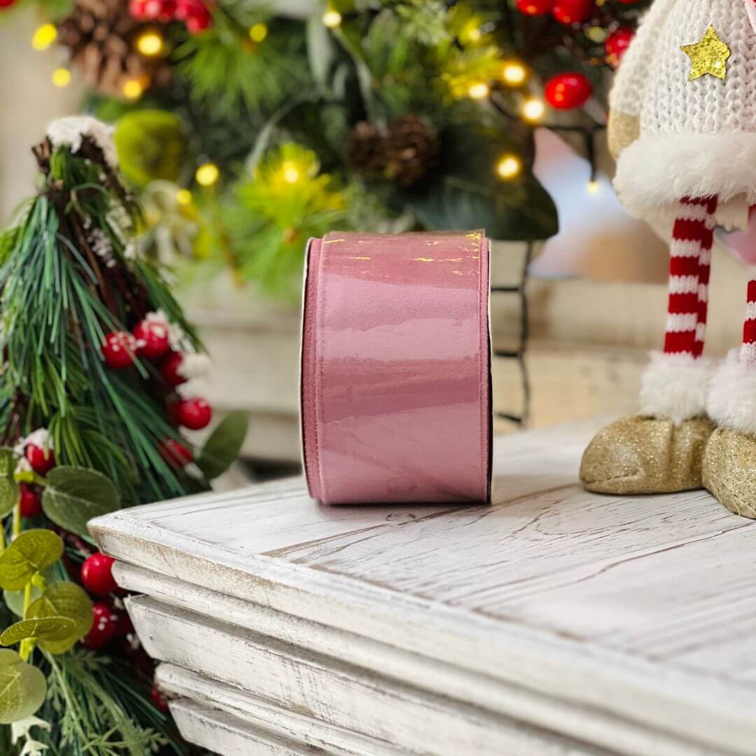 Fita Aramada Rosa 6,3cm - 9,14m