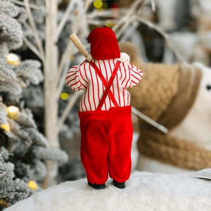 Papai Noel Colecionável Jogador de Basebol 30cm