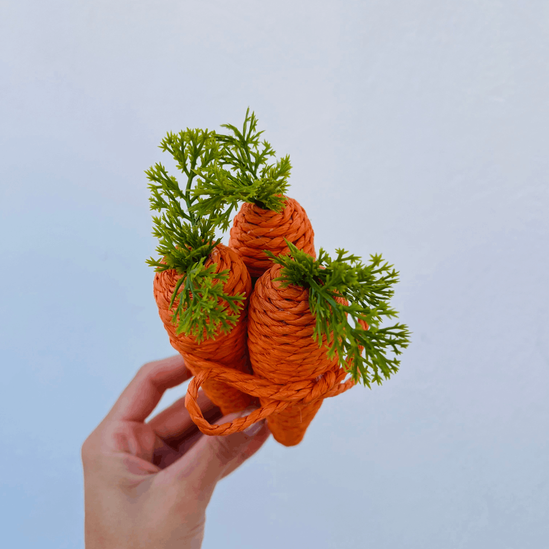 Enfeite Decorativo Cenouras - 18cm