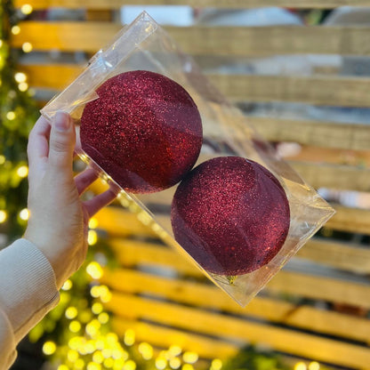 Bola de Natal Max Glitter kit c/2 – 12cm