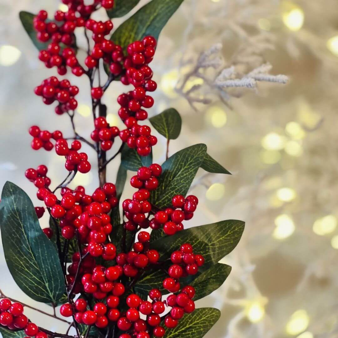 Galho Multi Berries Folhagens - 70cm
