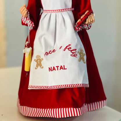 Mamae Noel Cozinheira - 45cm