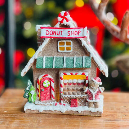 Donut Shop Resina Com Led - 25cm