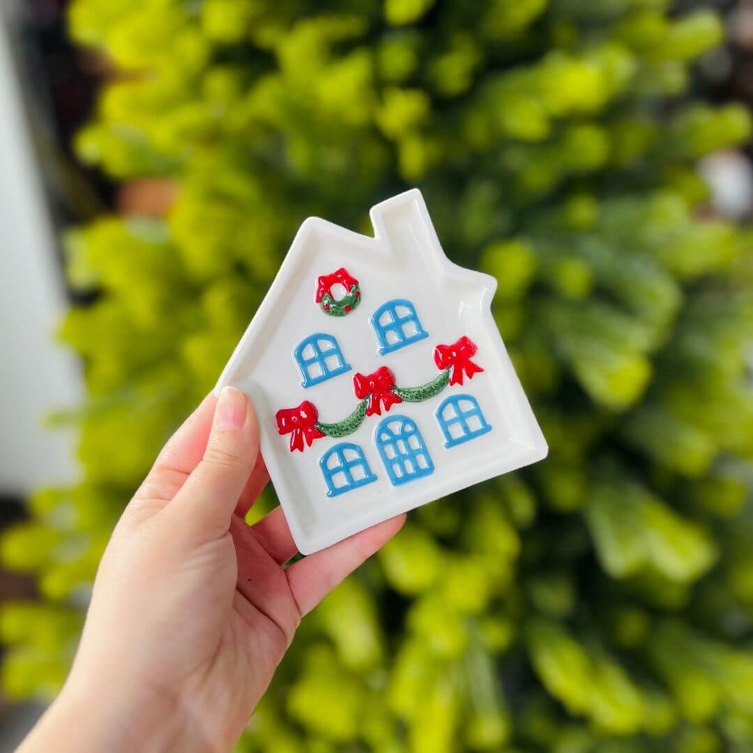 Porta-Bijoux Natalino em Cerâmica | 12cm