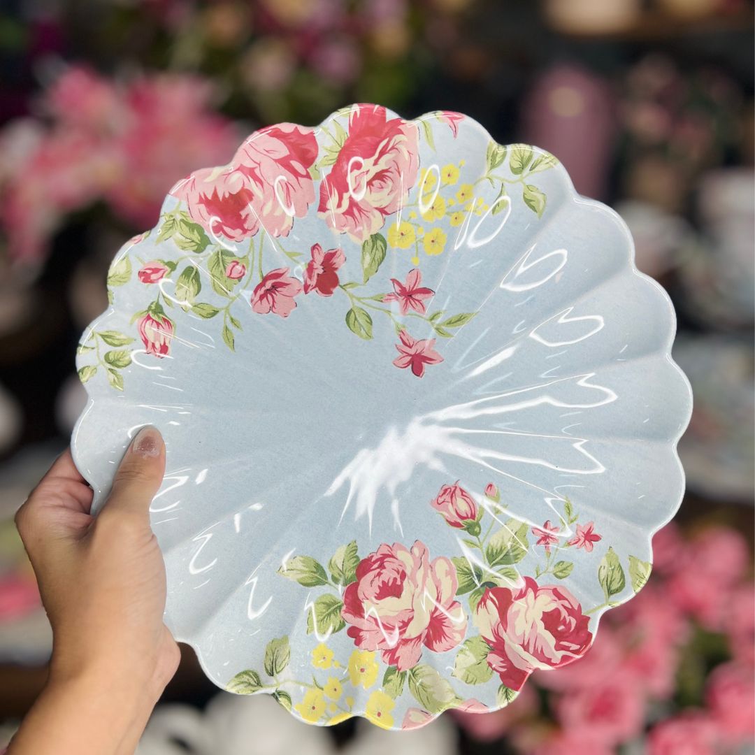 Prato Para Bolo Com Pé Vó Dulce - 27cm