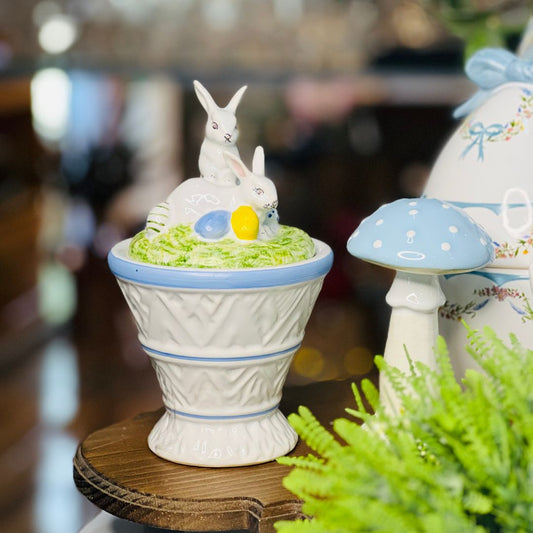 Cesto Decorativo de Coelhos Peter Rabbit - 22cm
