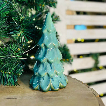 Natal Arvore  Pinheiro Decorativa - 18x9,5x9,5cm